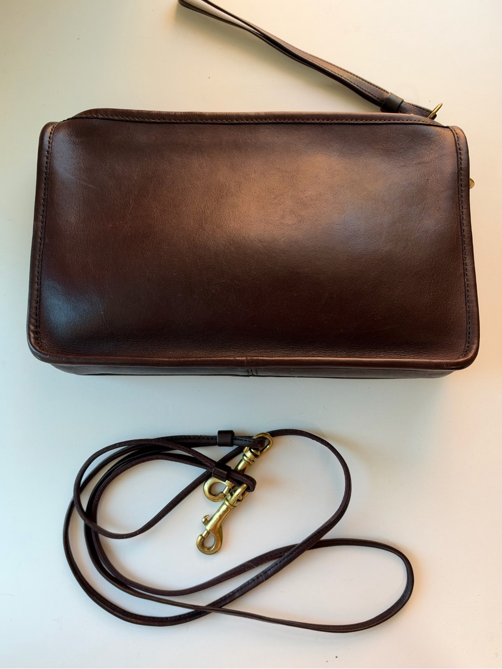Vintage Coach Basic Bag Burgundy made in NYC